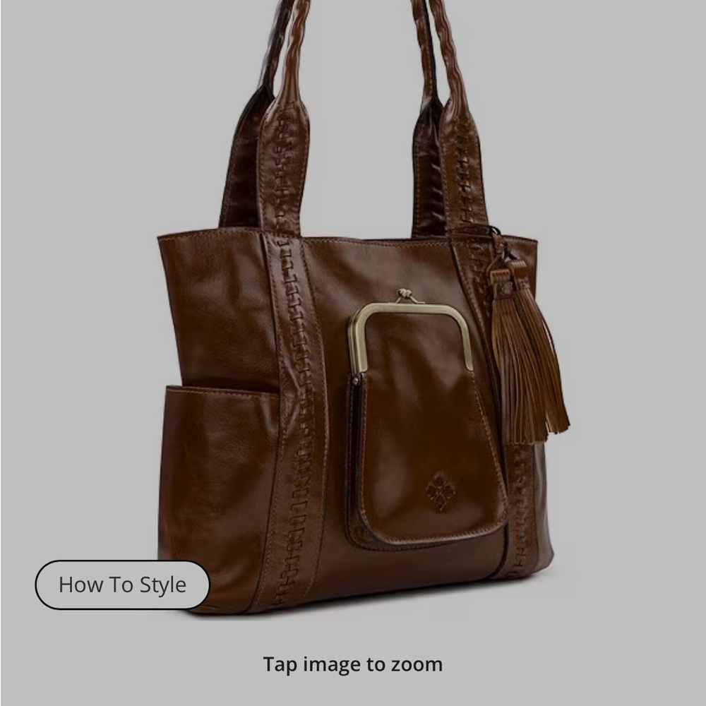Elegant Brown Leather Tote Bag